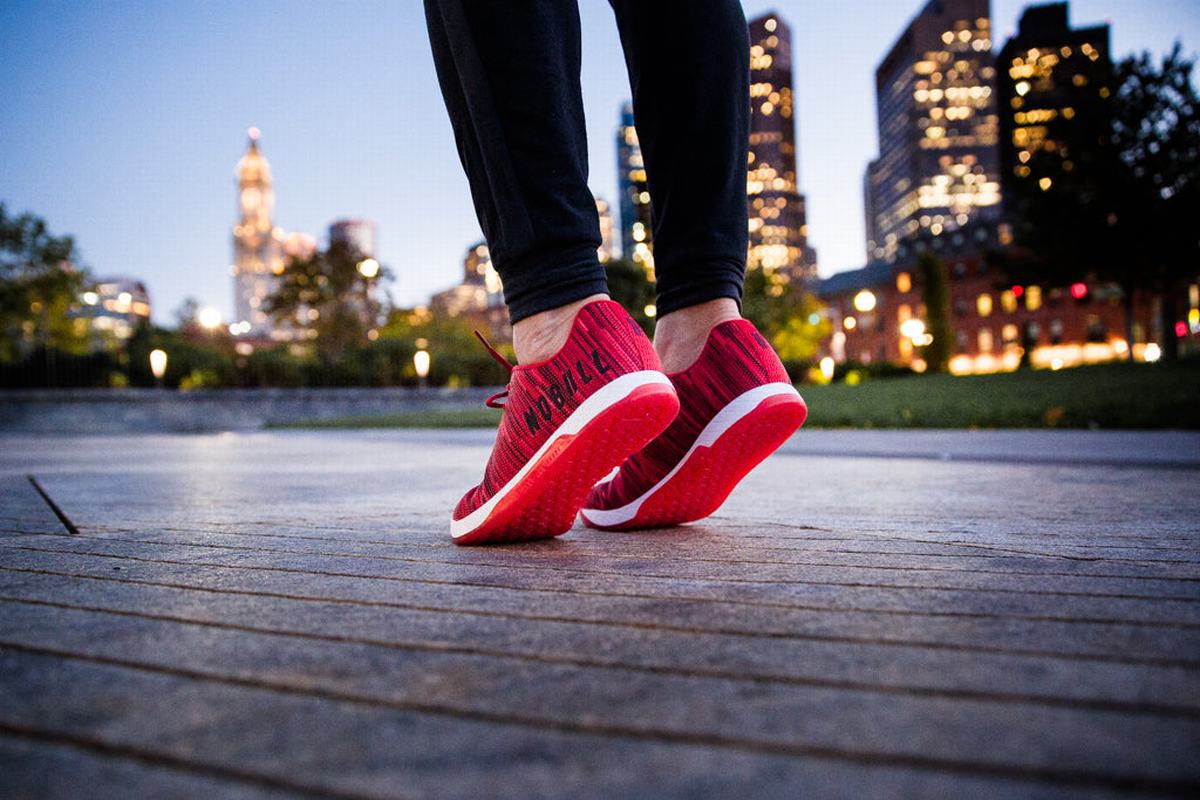Nobull Superfabric Men's Trainers Red | Australia (BN4862)